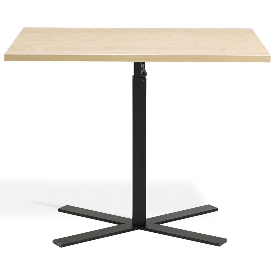 Boost Gas Lift Single Leg Table for Rectangular Tops